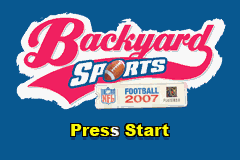 Backyard Sports - Football 2007 Title Screen